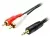 переходник ATcom 1.8 m jack3.5(m)->2RCA(m) 