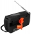 переносной радиоприемник на солнечной батарее Retekess HR12W black orange