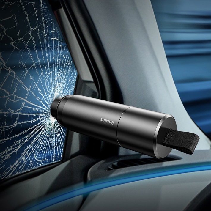 Baseus Sharp Tool Safety Hammer (Window-breaking+Safety belt cutting)​